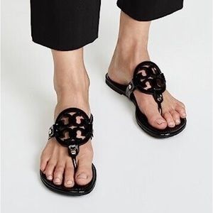 Black Patent Tory Burch Miller Sandal